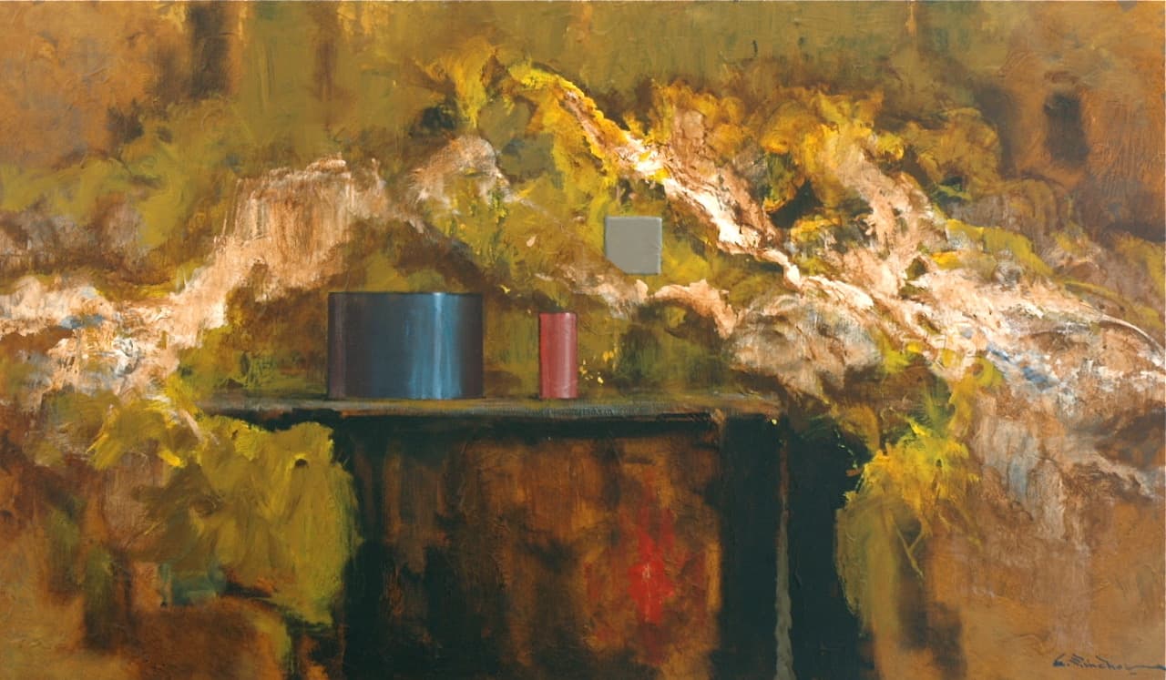 Formas en Abstracto, Acrylic on linen, 100 × 130 cm, painting by Enrique Sánchez M.